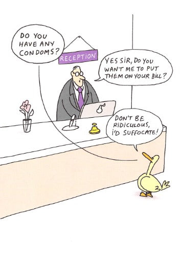 This Condom Humour Card - Put On Bill - Greeting Card is a priced at £ 2.95 from Made To Be Treasured range. Produced by Paperlink for excellent quality