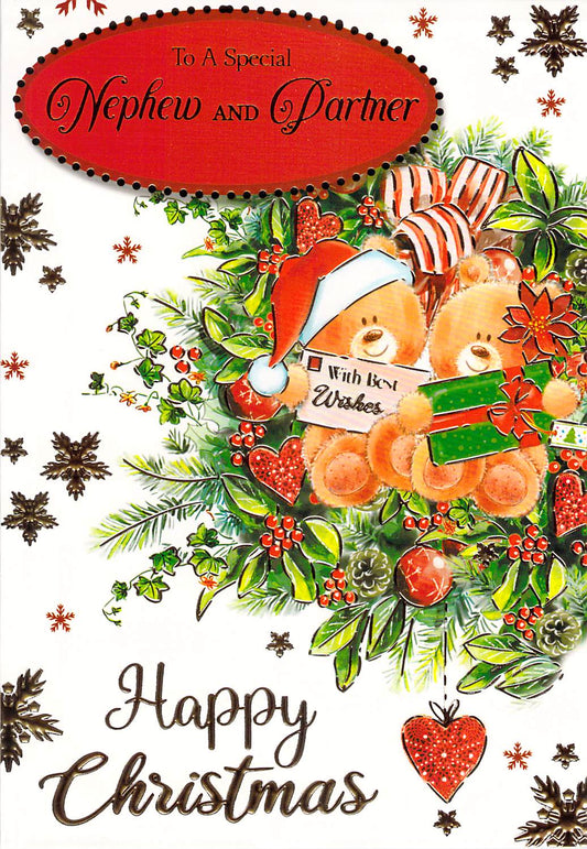 This Nephew & Partner - Christmas Card - Multi Buy - Free Postage is a priced at £ 1.80 from Made To Be Treasured range. Produced by Made To Be Treasured for excellent quality