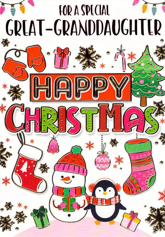 This Great-Granddaughter - Christmas Card - Multi Buy - Free Postage is a Christmas Card priced at £ 1.80 from Made To Be Treasured range. Produced by ?Sensations / Xpress Yourself for excellent quality