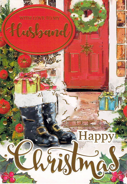 This Husband - Christmas Card - Multi Buy - Free Postage is a Christmas Card priced at £ 1.80 from Made To Be Treasured range. Produced by Made To Be Treasured for excellent quality