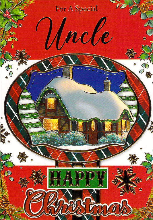 This Uncle - Christmas Card - Multi Buy - Free Postage is a Christmas Card priced at £ 2.29 from Made To Be Treasured range. Produced by Made To Be Treasured for excellent quality