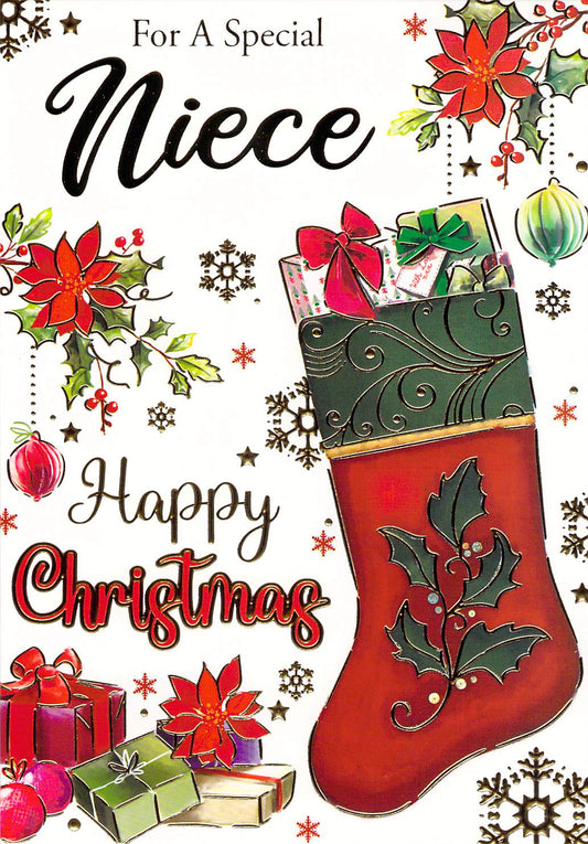 This Niece - Christmas Card - Multi Buy - Free Postage is a Christmas Card priced at £ 1.80 from Made To Be Treasured range. Produced by Made To Be Treasured for excellent quality