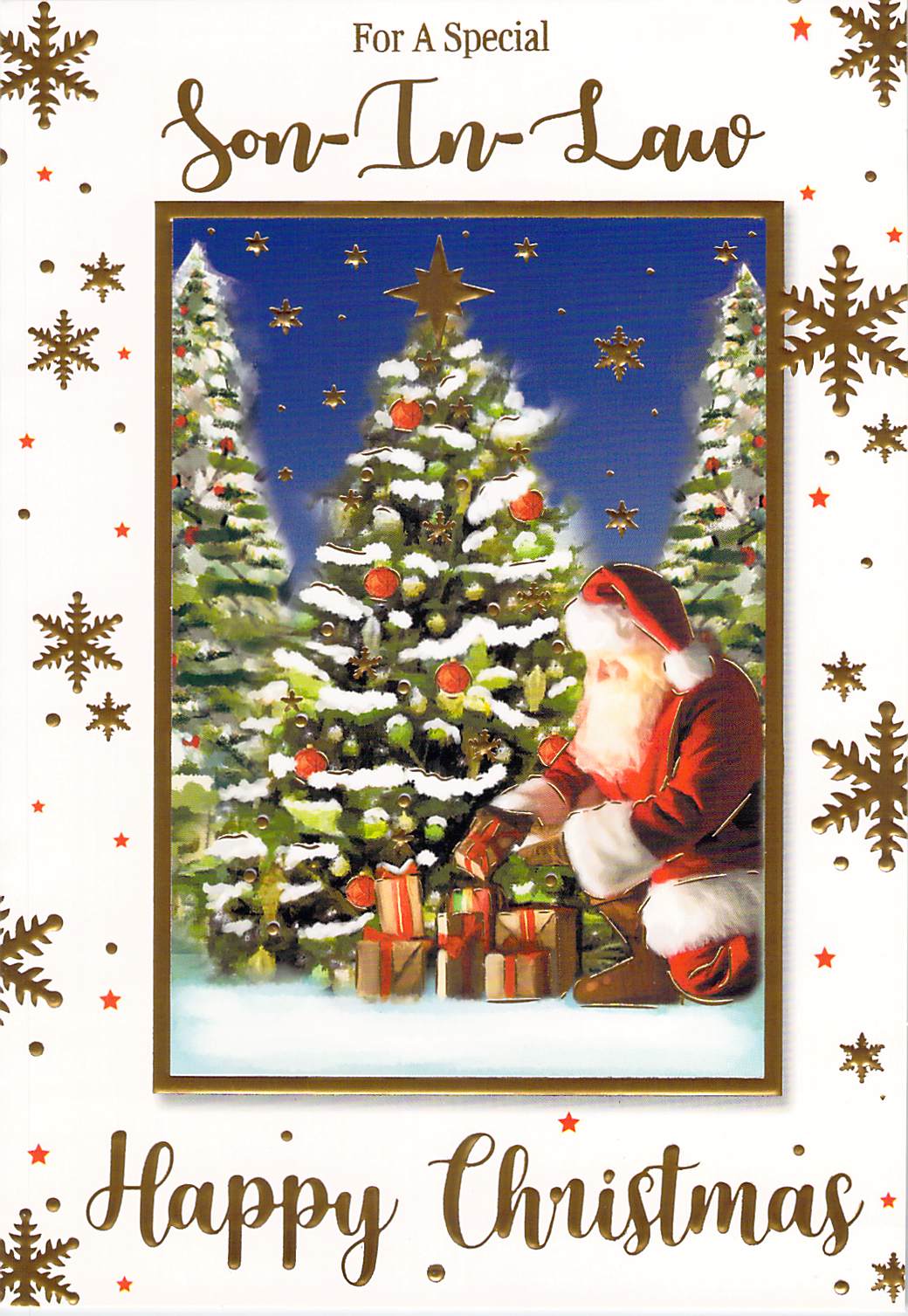 This Son In Law - Christmas Card - Santa - Multi Buy - Free Postage is a Christmas Card priced at £ 1.80 from Made To Be Treasured range. Produced by ?Sensations / Xpress Yourself for excellent quality