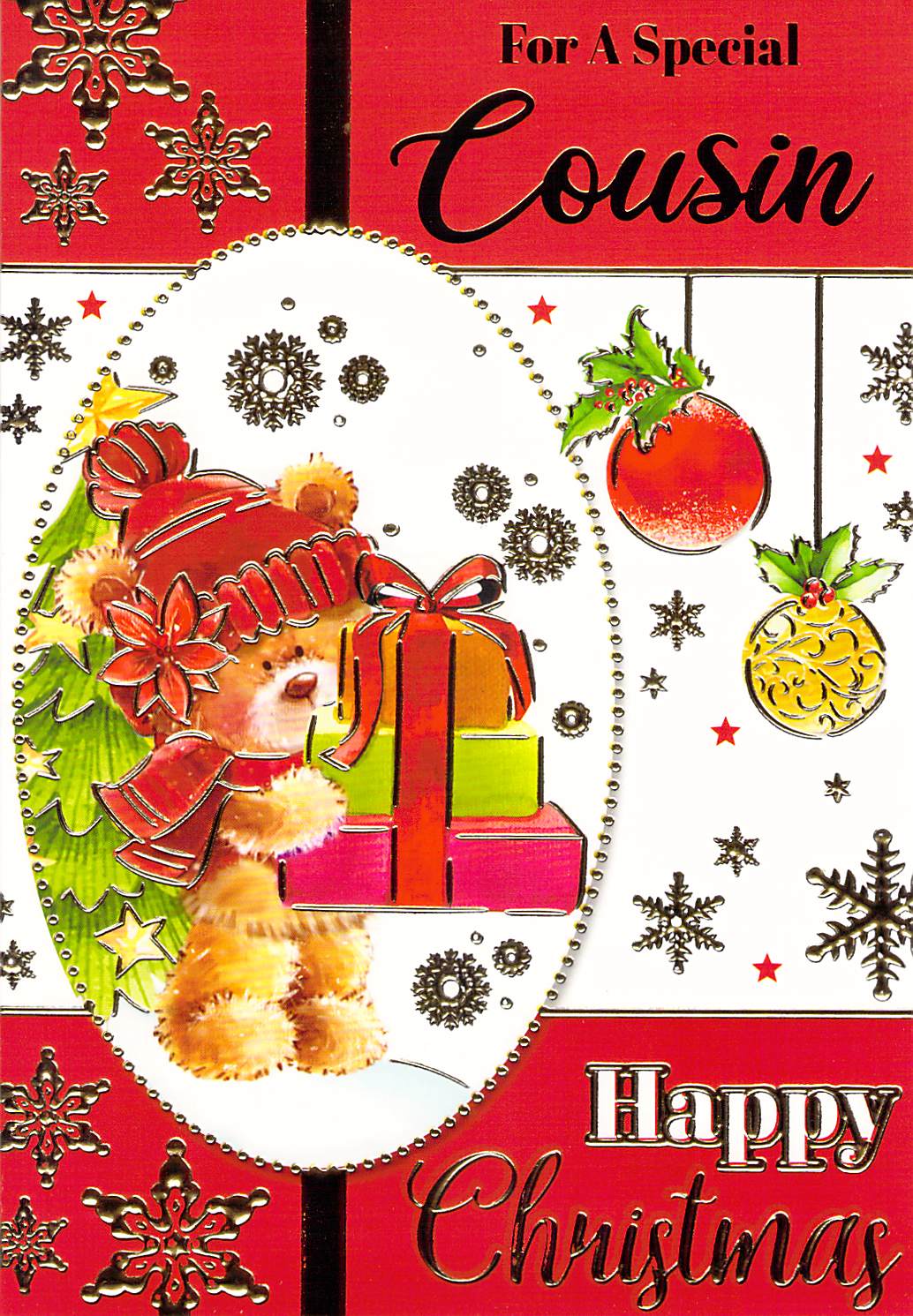 This Cousin - Christmas Card - Multi Buy - Free Postage is a Christmas Card priced at £ 1.80 from Made To Be Treasured range. Produced by ?Sensations / Xpress Yourself for excellent quality