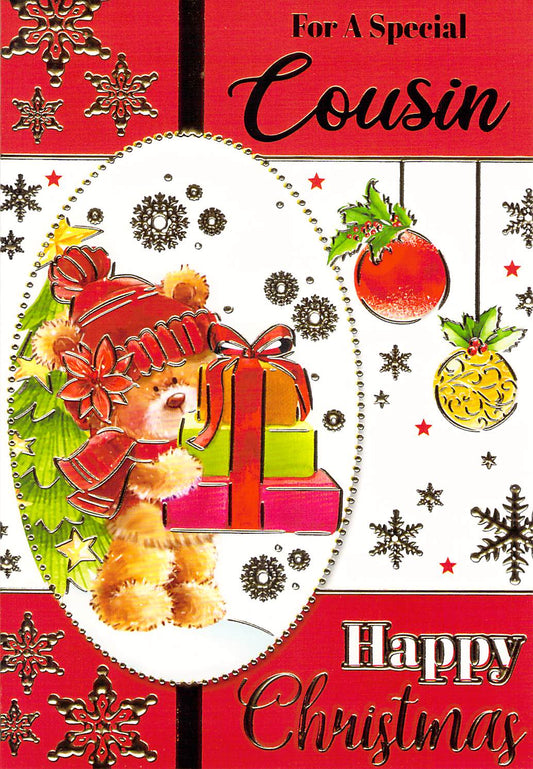 This Cousin - Christmas Card - Multi Buy - Free Postage is a Christmas Card priced at £ 1.80 from Made To Be Treasured range. Produced by ?Sensations / Xpress Yourself for excellent quality