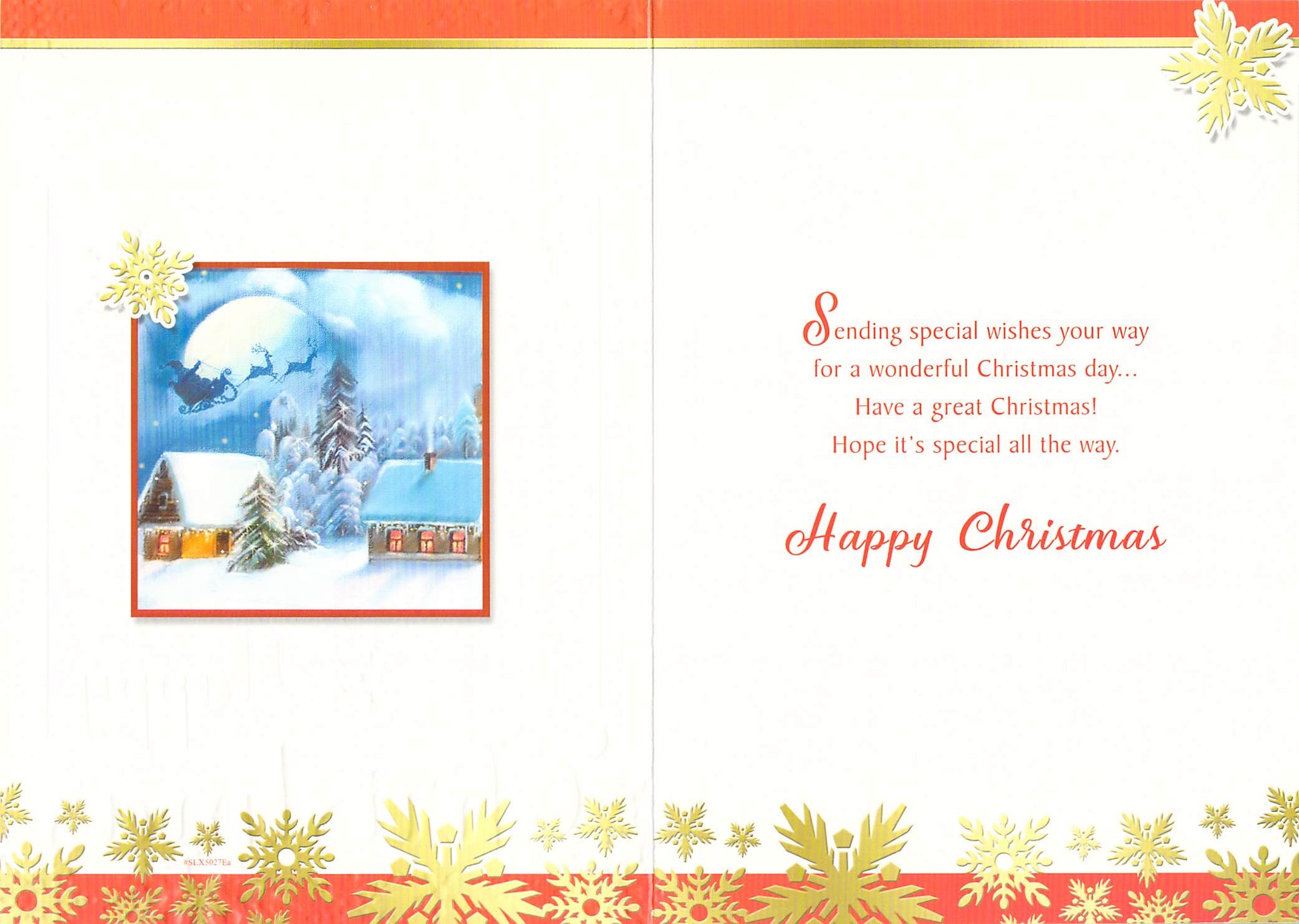 This Christmas Card for Son and Daughter-in-Law, Winter Scene with Houses and Trees is a Christmas Card priced at £ 1.80 from Made To Be Treasured range. Produced by Silverline for excellent quality
