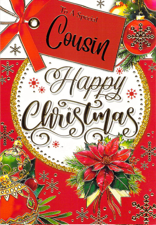 This Cousin - Christmas Card - Multi Buy - Free Postage is a Christmas Card priced at £ 1.80 from Made To Be Treasured range. Produced by ?Sensations / Xpress Yourself for excellent quality
