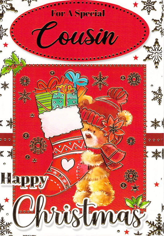 This Cousin - Christmas Card - Multi Buy - Free Postage is a Christmas Card priced at £ 1.80 from Made To Be Treasured range. Produced by ?Sensations / Xpress Yourself for excellent quality
