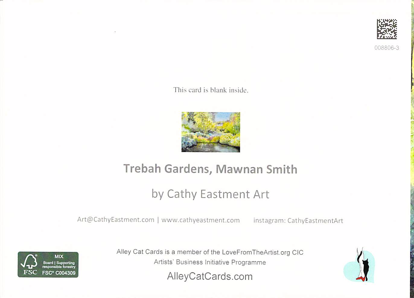 Trebah Gardens, Mawnan Smith – Greeting Card by Cornish Artist Cathy Eastment