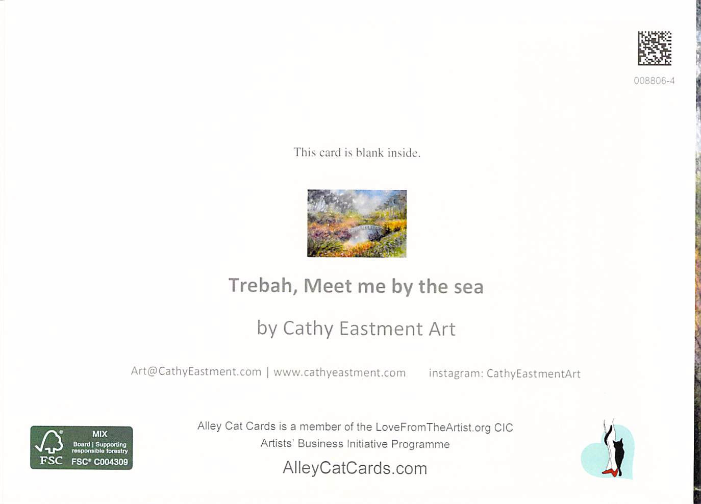 Trebah – Greeting Card by Cornish Artist Cathy Eastment