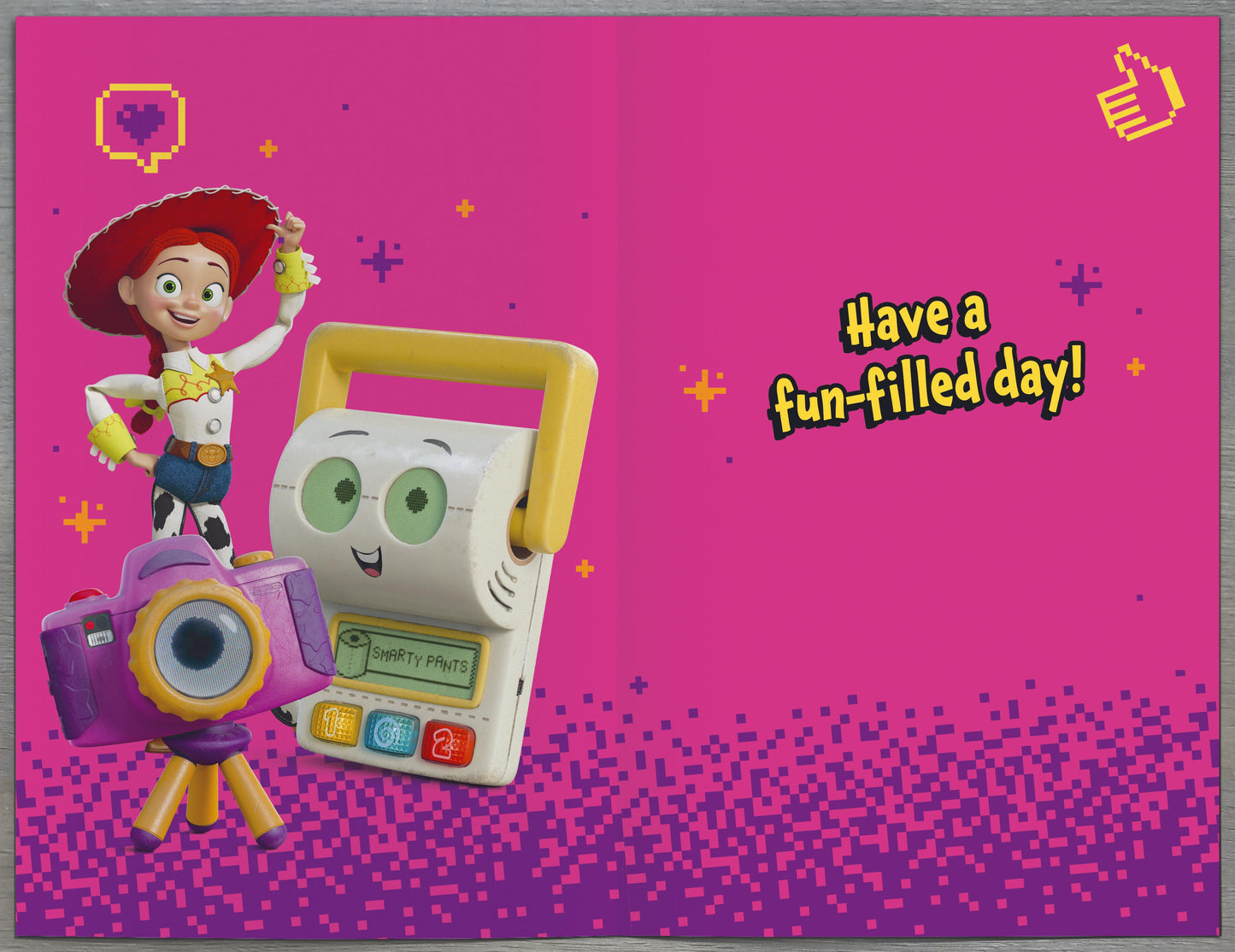 Disney Toy Story Sister Birthday Card – Jessie, Buzz Lightyear & Bullseye