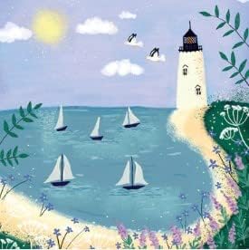 This ArtEco Designs Blank Card- Lighthouse & Yachts Design - Eco-Friendly & Recyclable is a Greeting & Note Cards priced at £ 2.99 from Made To Be Treasured range. Produced by Art Eco for excellent quality
