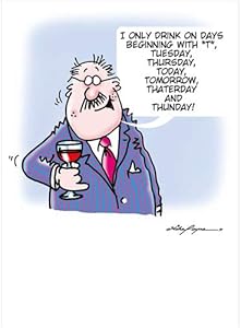 This The Wine Buffs Collection - Drinking Days is a Greeting Card priced at £ 2.75 from Made To Be Treasured range. Produced by otter house for excellent quality
