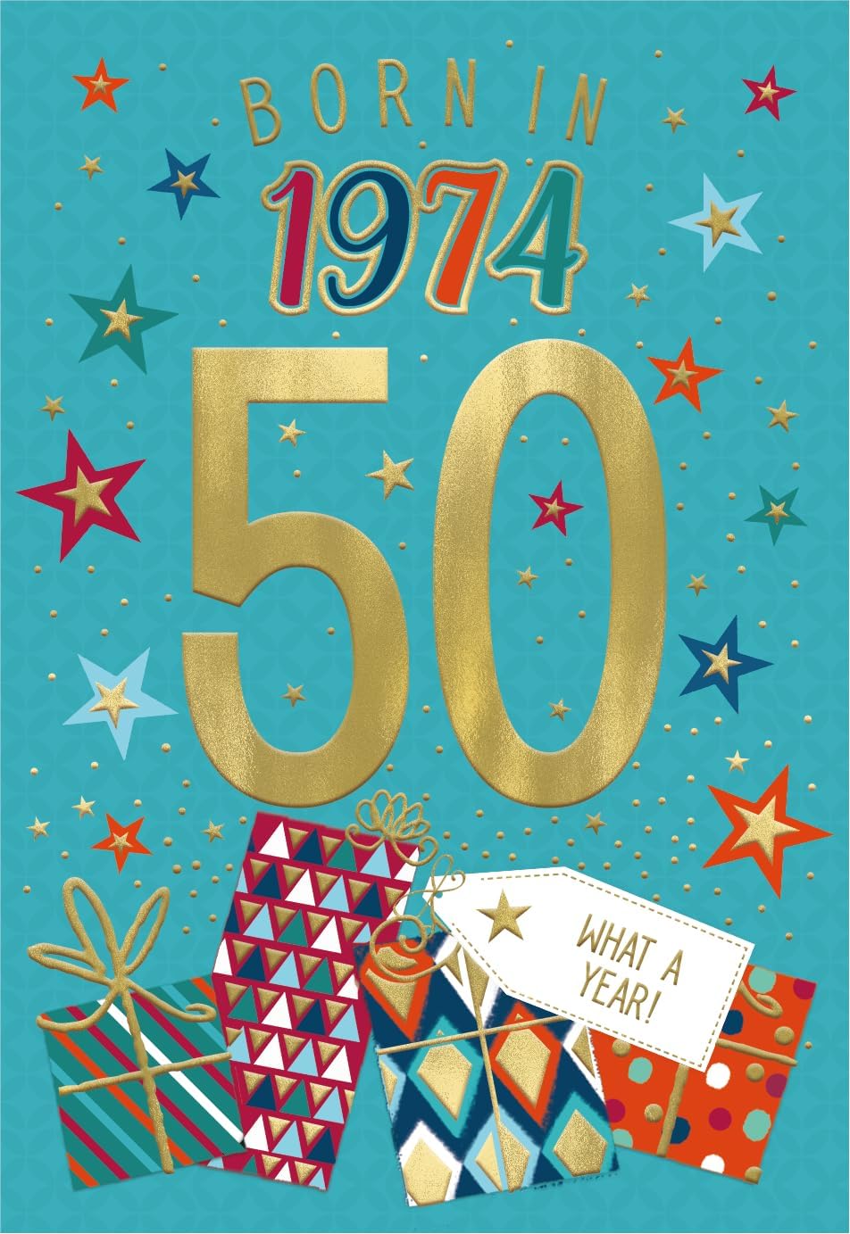This Year You Were Born Greeting Card Tri Fold - Age 50 - 50th Birthday Male is a priced at £ 2.99 from Made To Be Treasured range. Produced by Made To Be Treasured for excellent quality