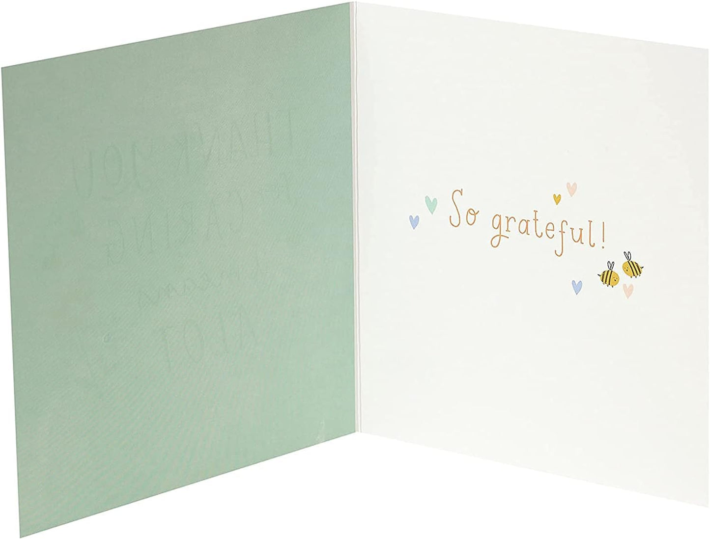 Thank You Card – Caring Message with Bees & Flowers | UK Greetings UKG Made To Be Treasured