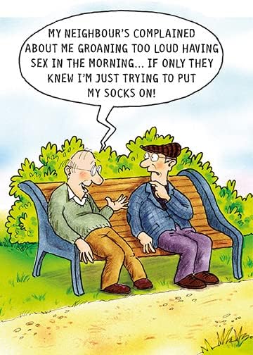 This Paperlink Birthday/Blank Funny Card for Men - General Humour Male Card - Neighbour Noise Complaints Cartoon Sketch - Eco-Friendly & Recyclable - Made in England is a Greeting Card priced at £ 2.60 from Made To Be Treasured range. Produced by Paperlink for excellent quality