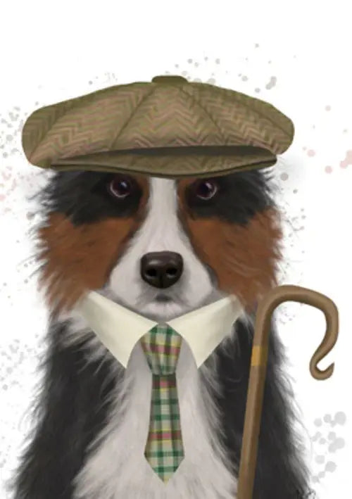 This Eco Friendly Greeting - Blank Inside -UK Artist Designed -Border Collie Shepherd is a Greeting Card priced at £ 3.49 from Made To Be Treasured range. Produced by Art Eco for excellent quality