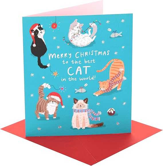 Christmas Card – Best Cat in the World Greeting Card UK Greetings Made To Be Treasured