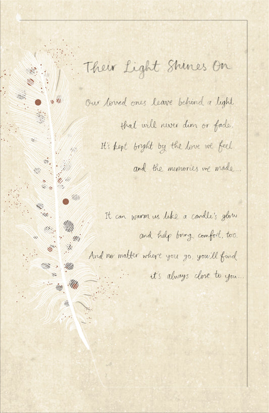 This Sympathy Sorry for Your Loss Thinking of You Condolence Inspirational Card is a Greeting Card priced at £ 3.99 from Made To Be Treasured range. Produced by UKG for excellent quality