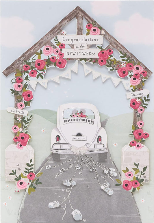 This Wedding Day Laser Cut Greeting Card From UKG is a Greeting & Note Cards priced at £ 4.59 from Made To Be Treasured range. Produced by UKG for excellent quality