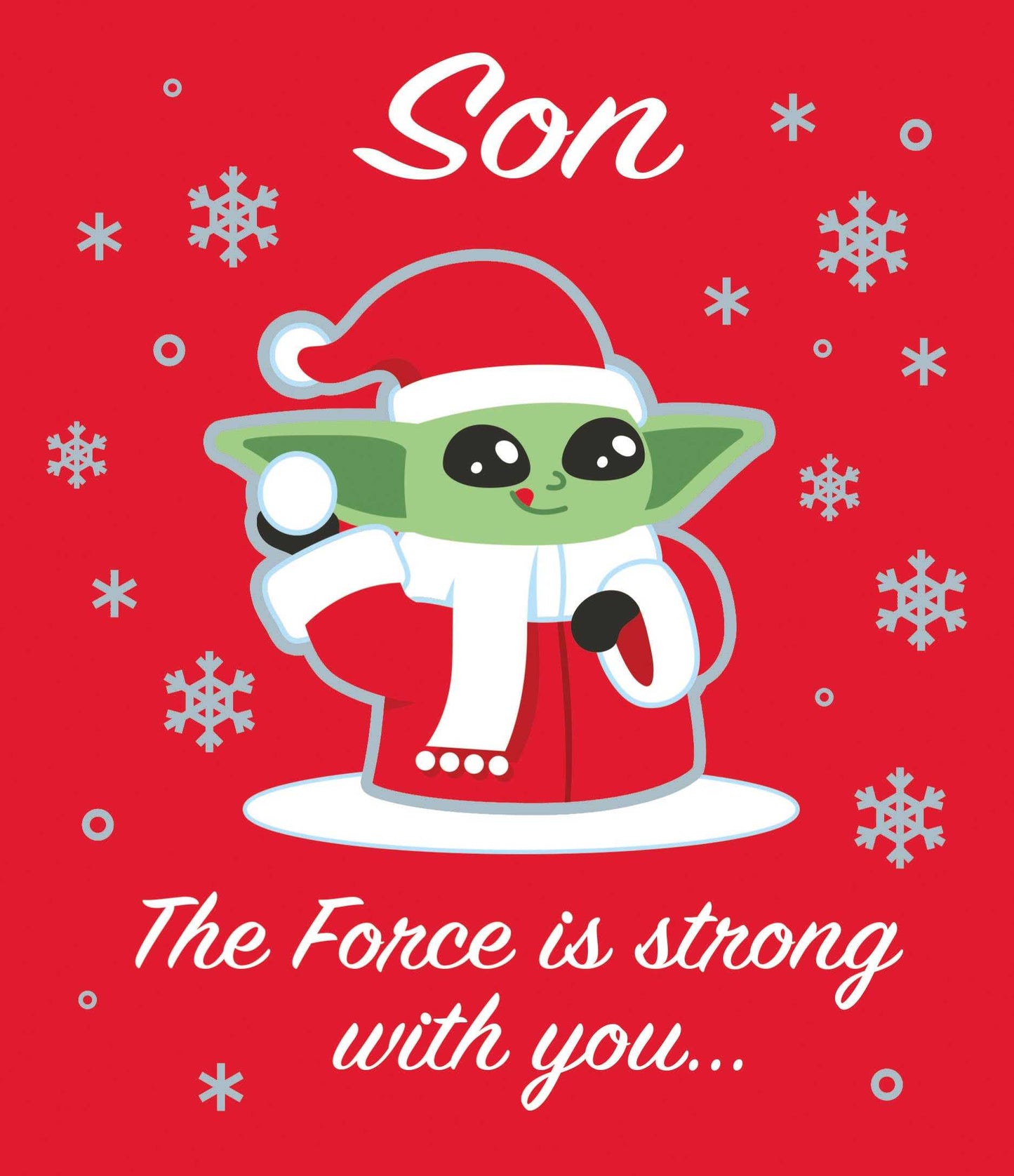 For Son Star Wars Christmas Card – The Force Is Strong With You Christmas Cards UK Greetings Made To Be Treasured