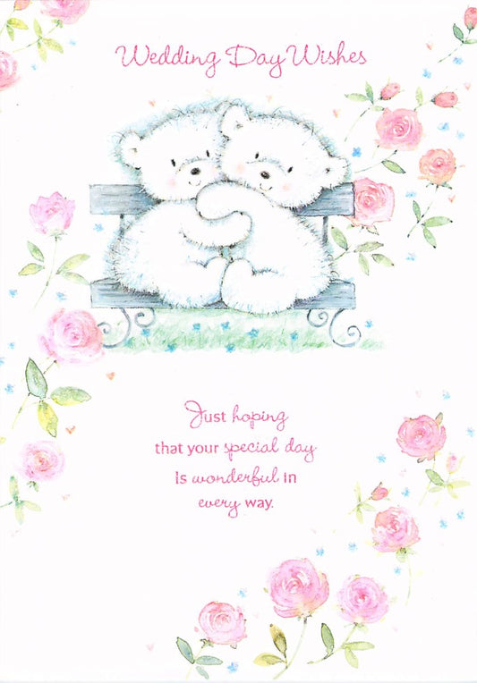 This GREETING CARD - WEDDING DAY - FREE POSTAGE H2-13 is a Greeting Card priced at £ 1.65 from Made To Be Treasured range. Produced by Poppy Hill for excellent quality