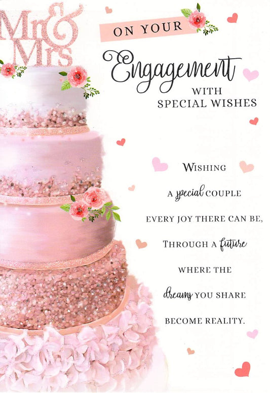 This GREETING CARD - ENGAGEMENT- H2-26 is a Greeting Card priced at £ 1.79 from Made To Be Treasured range. Produced by Poppy Hill for excellent quality