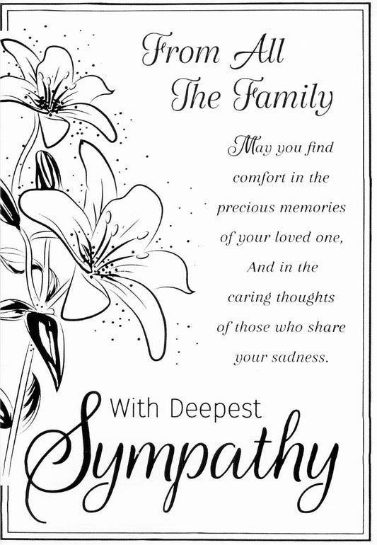 This GREETING CARD - SYMPATHY- F3-6 is a Greeting Card priced at £ 1.65 from Made To Be Treasured range. Produced by Poppy Hill for excellent quality