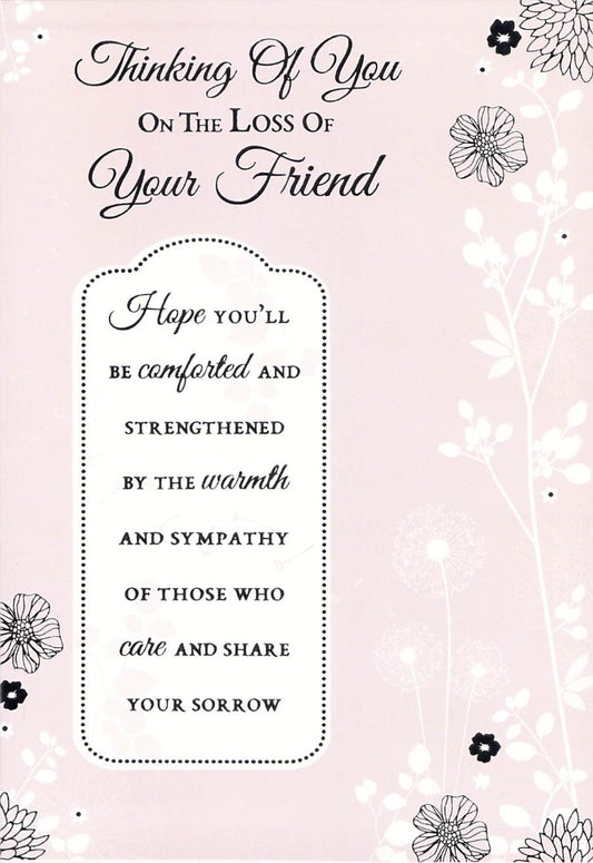 This GREETING CARD - FRIEND SYMPATHY is a Greeting Card priced at £ 1.99 from Made To Be Treasured range. Produced by Poppy Hill for excellent quality