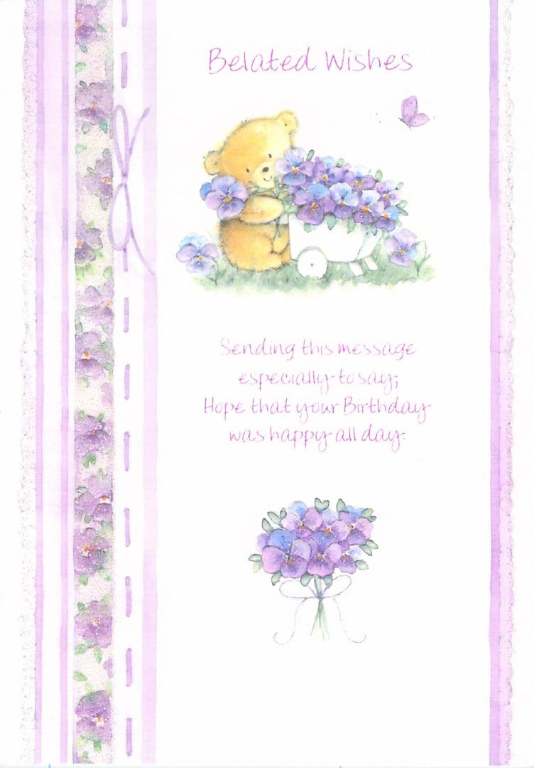 This Belated Birthday - Greeting Card - Multi Buy - Free P&P is a Greeting Card priced at £ 1.69 from Made To Be Treasured range. Produced by Generic for excellent quality