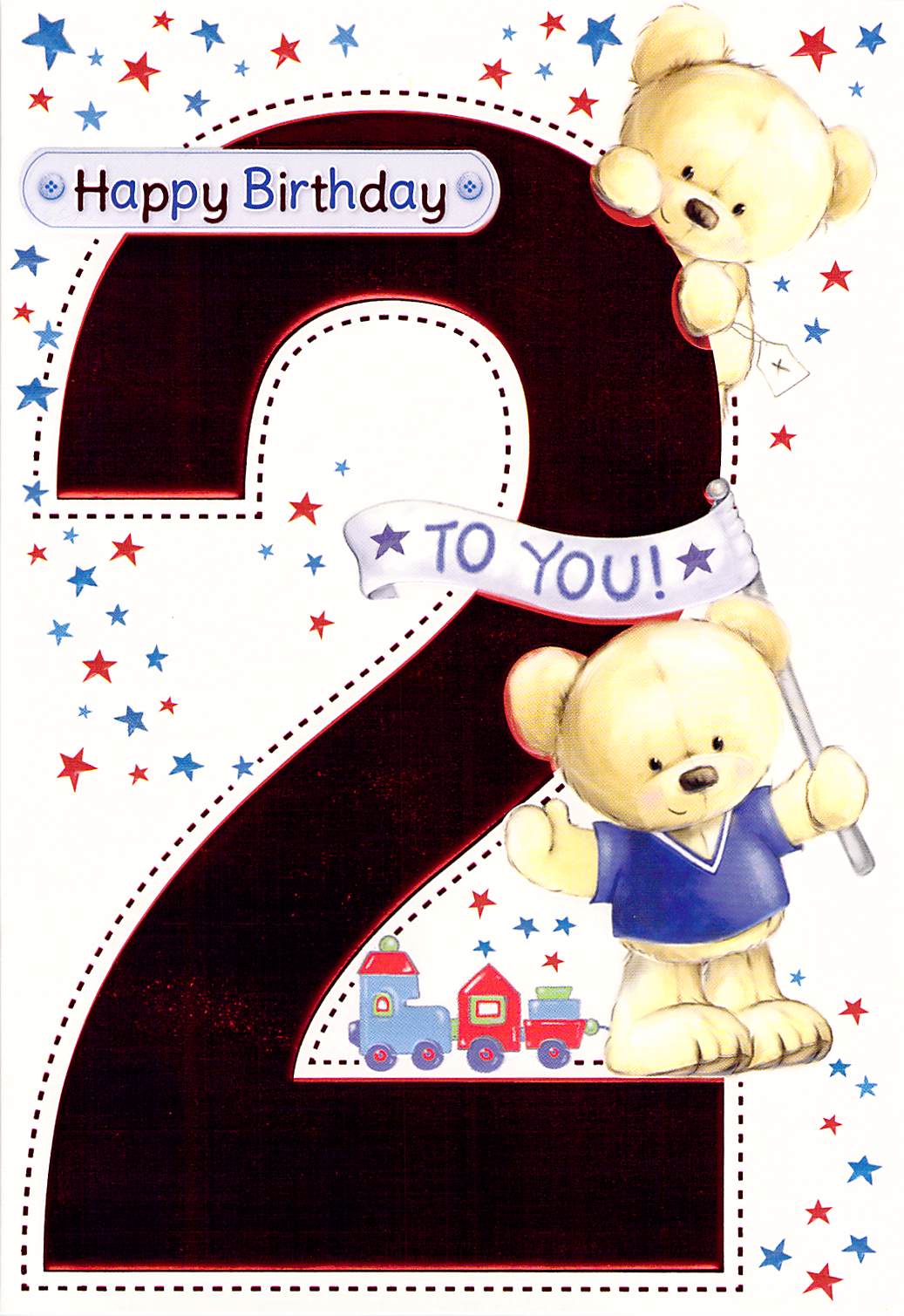 This 2nd Birthday - Age 2 - Greeting Card -Multi Buy Discount - Free P&P is a Greeting Card priced at £ 1.99 from Made To Be Treasured range. Produced by Generic for excellent quality
