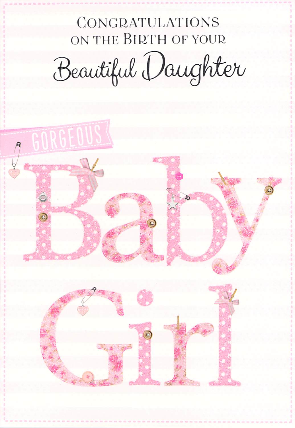 Birth - Daughter - Greeting Card - Multi Buy - Free P&P