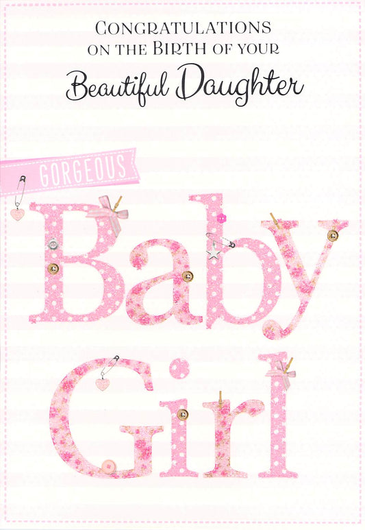 This Birth - Daughter - Greeting Card - Multi Buy - Free P&P is a Greeting Card priced at £ 1.99 from Made To Be Treasured range. Produced by Generic for excellent quality