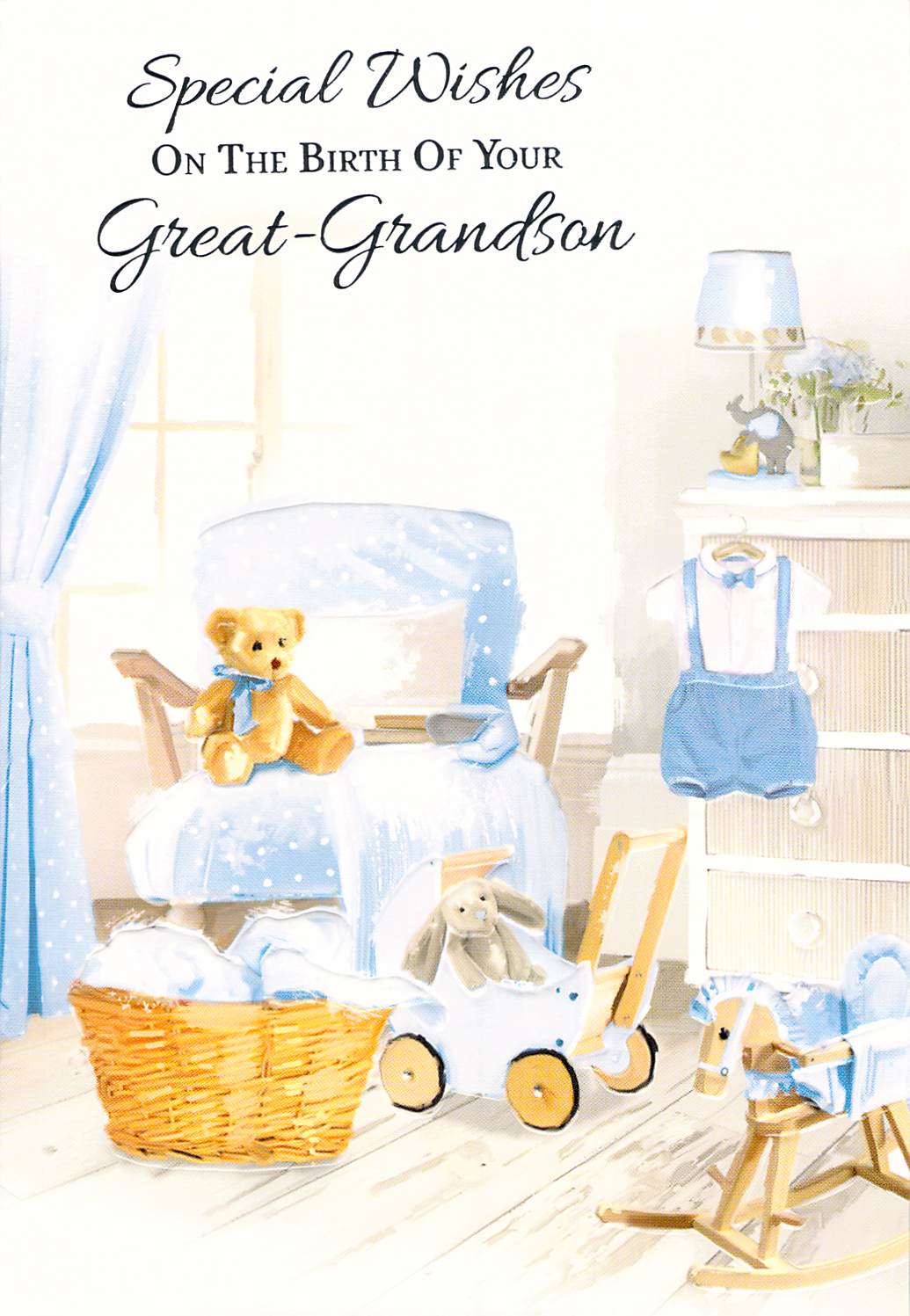 Birth (Great-Grandson) - Greeting Card - Multi Buy - Free P&P