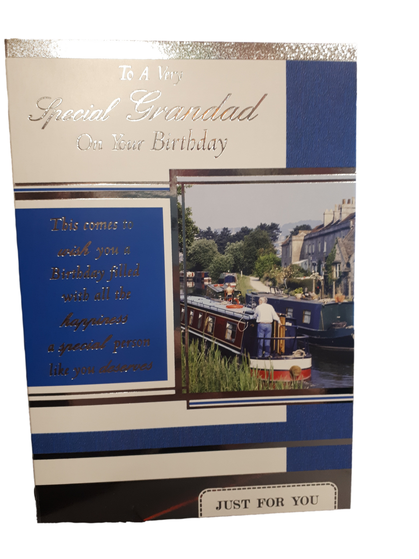 Birthday - Grandad - Canal - Greeting Card - Free Postage