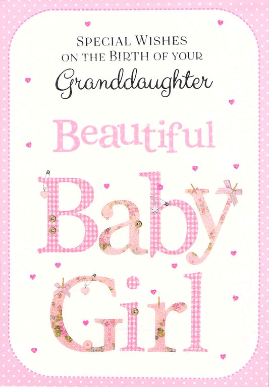 This Birth (Granddaughter) - Greeting Card - Multi Buy - Free P&P is a Greeting Card priced at £ 1.99 from Made To Be Treasured range. Produced by Generic for excellent quality