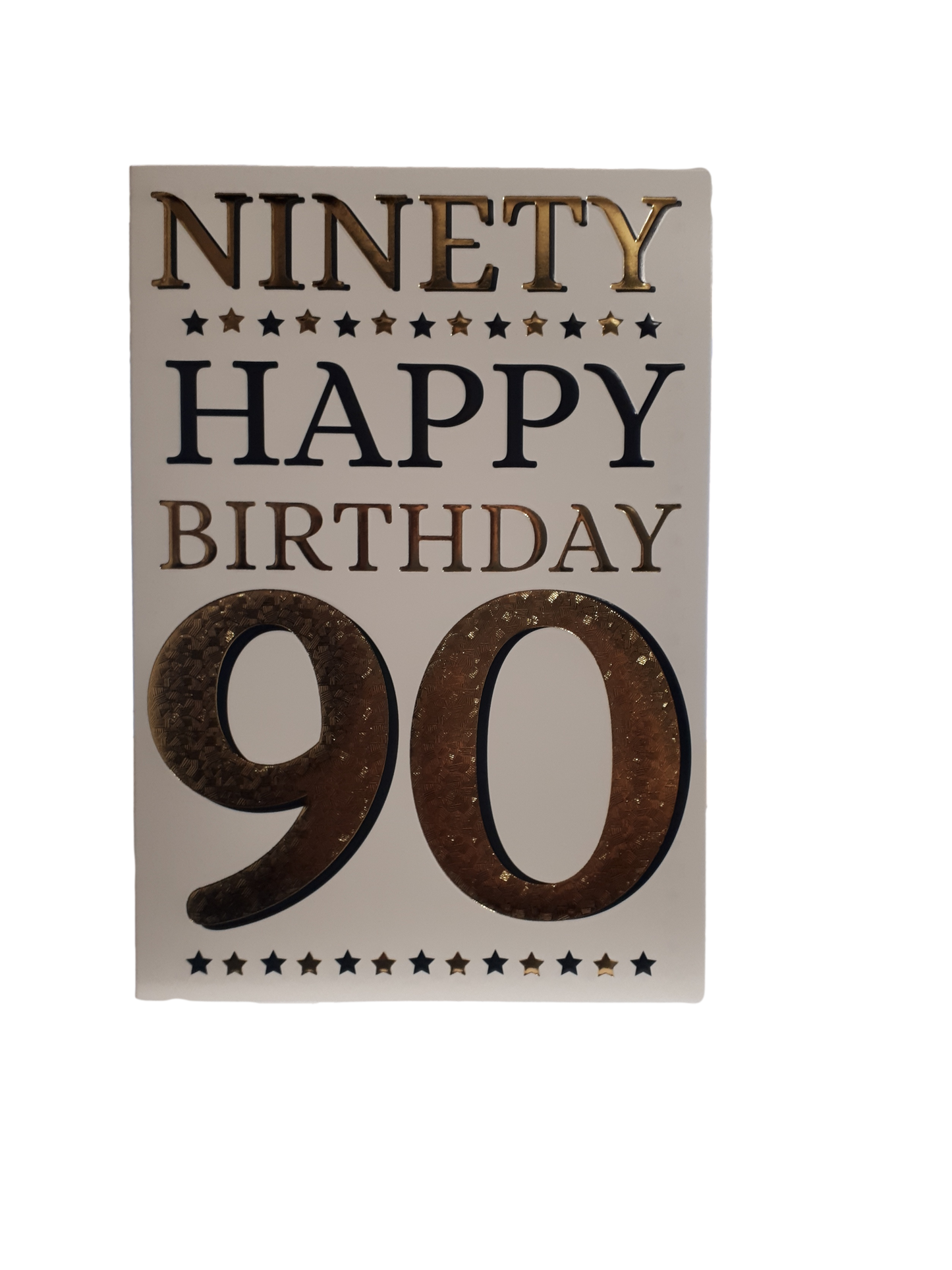 This Age 90 - 90th Birthday - Greeting Card - Gold / Black - Free Postage is a Greeting & Note Cards priced at £ 1.99 from Made To Be Treasured range. Produced by Generic for excellent quality