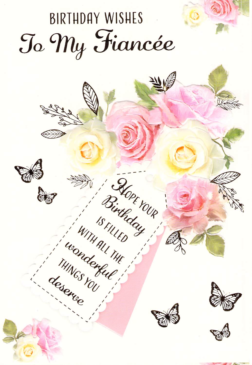 This Fiancée Birthday - Greeting Card - Multi Buy Discount is a Greeting Card priced at £ 1.99 from Made To Be Treasured range. Produced by n/a for excellent quality