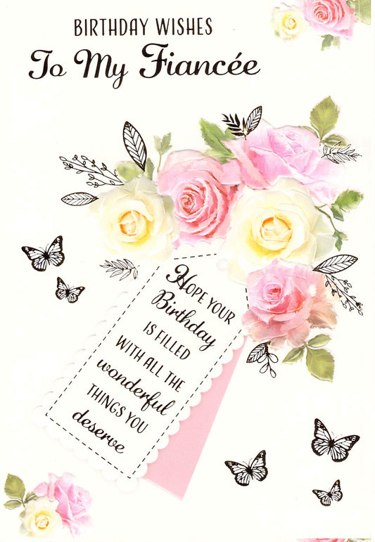 This Fiancée Birthday - Greeting Card - Multi Buy Discount is a Greeting Card priced at £ 1.99 from Made To Be Treasured range. Produced by n/a for excellent quality