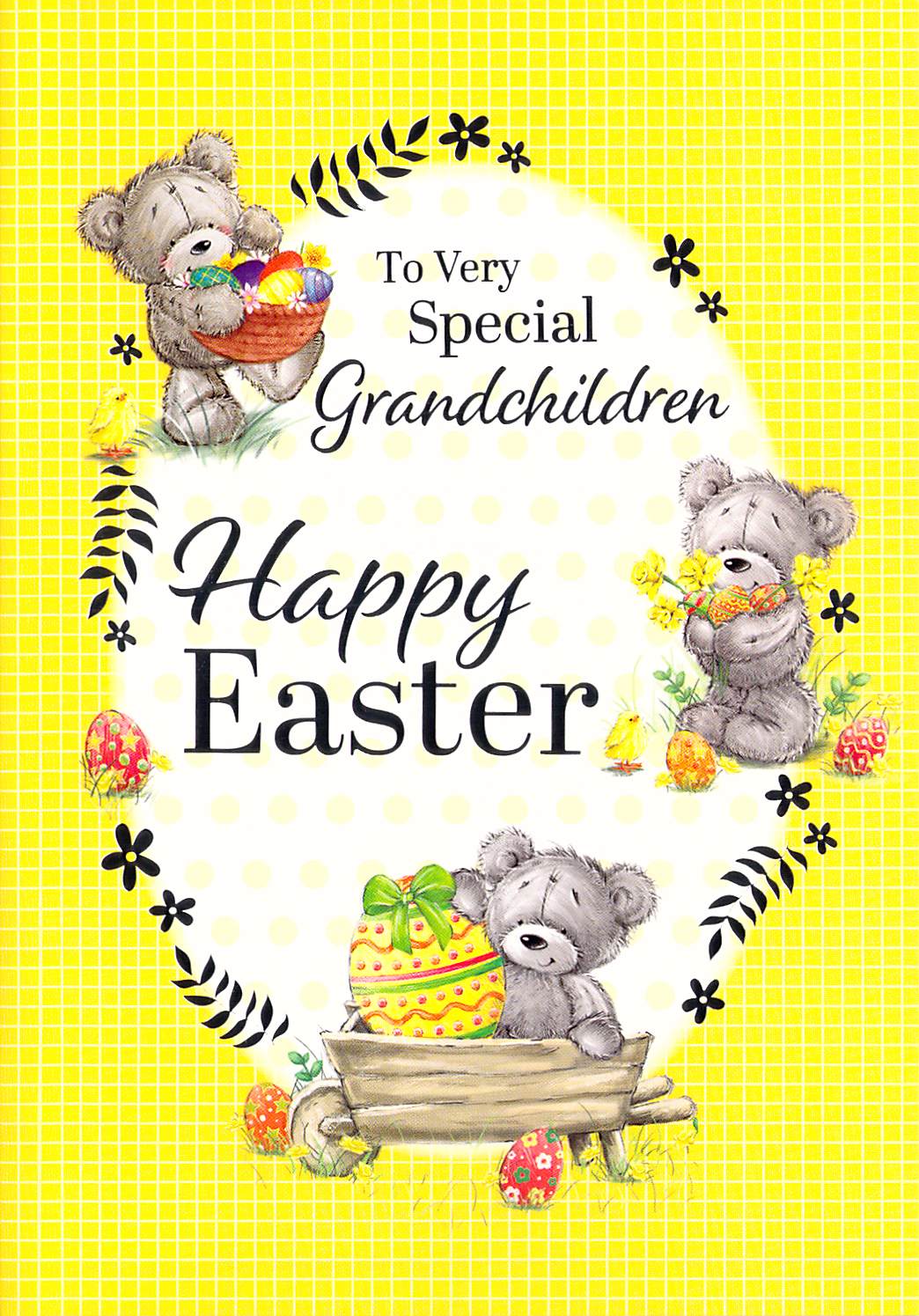 This Grandchildren Easter Card Happy Easter Teddy Bears Yellow Greeting Card is a Other priced at £ 1.70 from Made To Be Treasured range. Produced by Poppy Hill for excellent quality