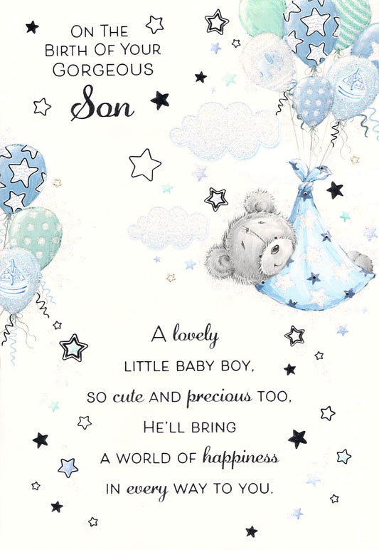 This Birth (Son) - Greeting Card - Multi Buy Discount is a Greeting Card priced at £ 1.69 from Made To Be Treasured range. Produced by Generic for excellent quality