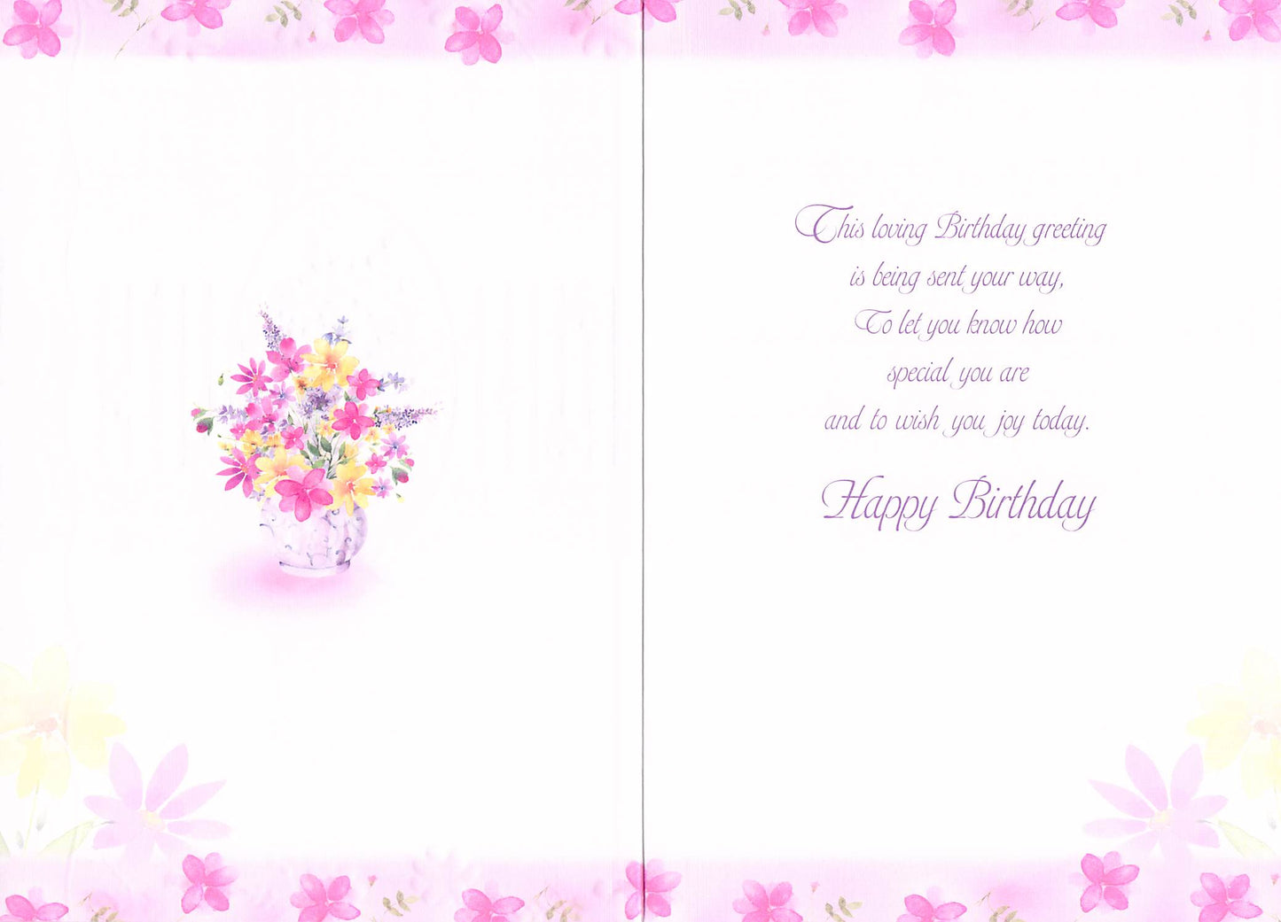Birthday - Mother - Flowers - Greeting Card