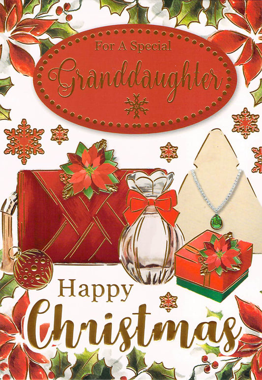 This Christmas - Granddaughter - Handbag Jewlery - Greeting Card - Multi Buy Discount is a Greeting Card priced at £ 1.79 from Made To Be Treasured range. Produced by Silverline for excellent quality