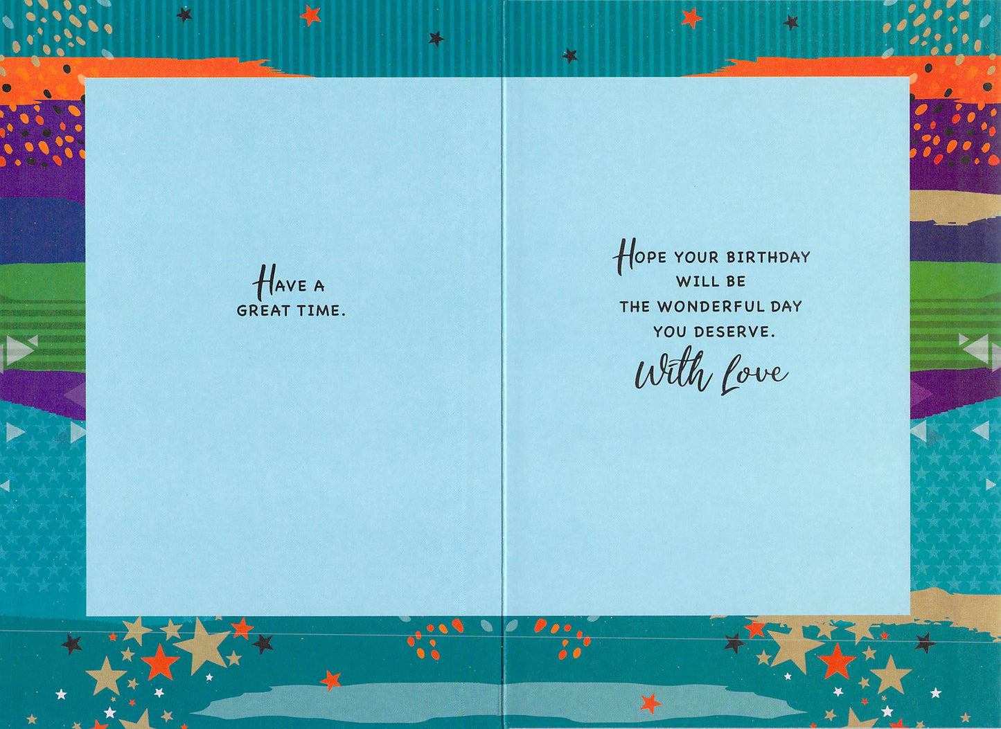 Birthday Card - Cousin - Greeting Card - Colourful / Gold Foil