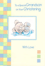 Load image into Gallery viewer, Christening Grandson - Greeting Card - Multi Buy Discount - Free P&amp;P
