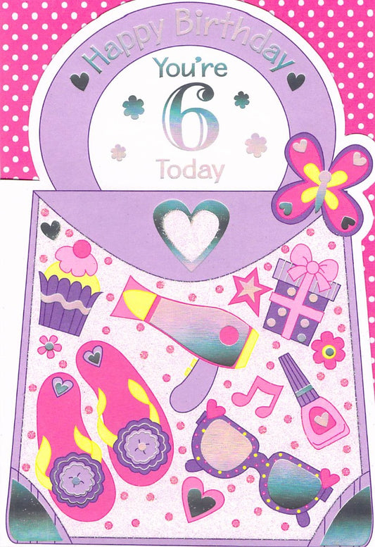 This Age 6 Birthday - Greeting Card - Multi Buy Discount - Free P&P is a Greeting Card priced at £ 1.99 from Made To Be Treasured range. Produced by Generic for excellent quality