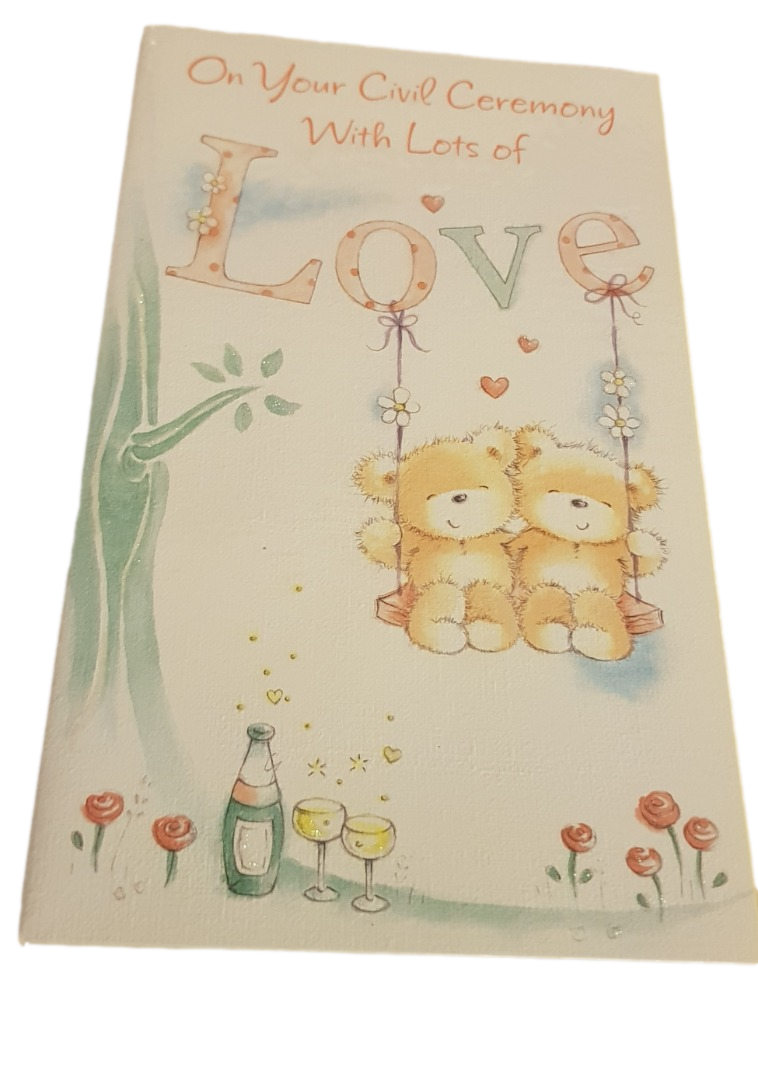 This Civil Ceremony - Love - Greeting Card is a Greeting Card priced at £ 1.56 from Made To Be Treasured range. Produced by Poppy Hill for excellent quality