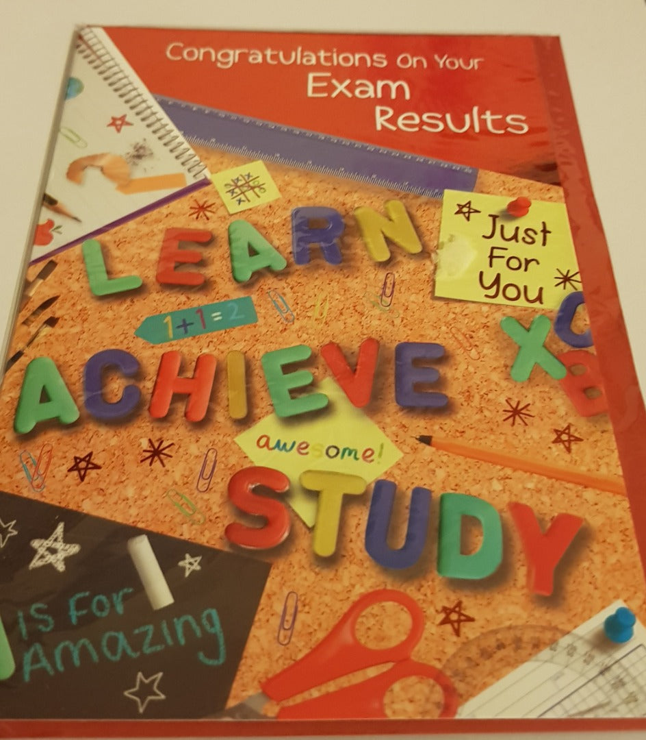 Well Done - Exam Results - Greeting Card - Free Postage