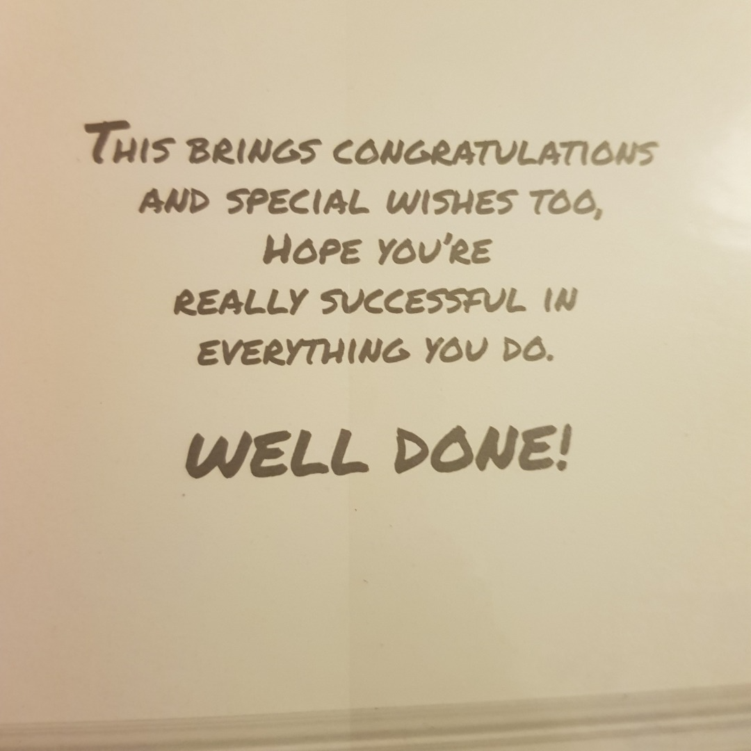 Congratulations - Graduation - Greeting Card - Free Postage