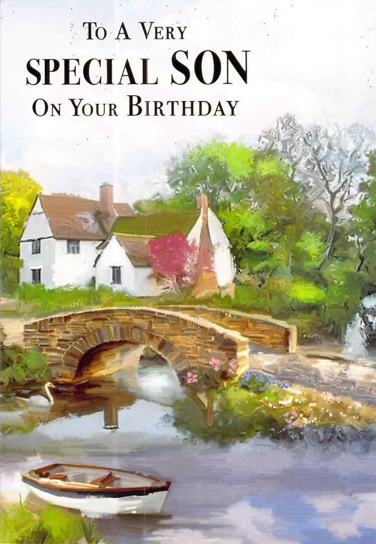 Birthday - Son - Boat - Greeting Card - Free Postage